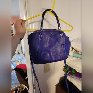 Purple coach purse